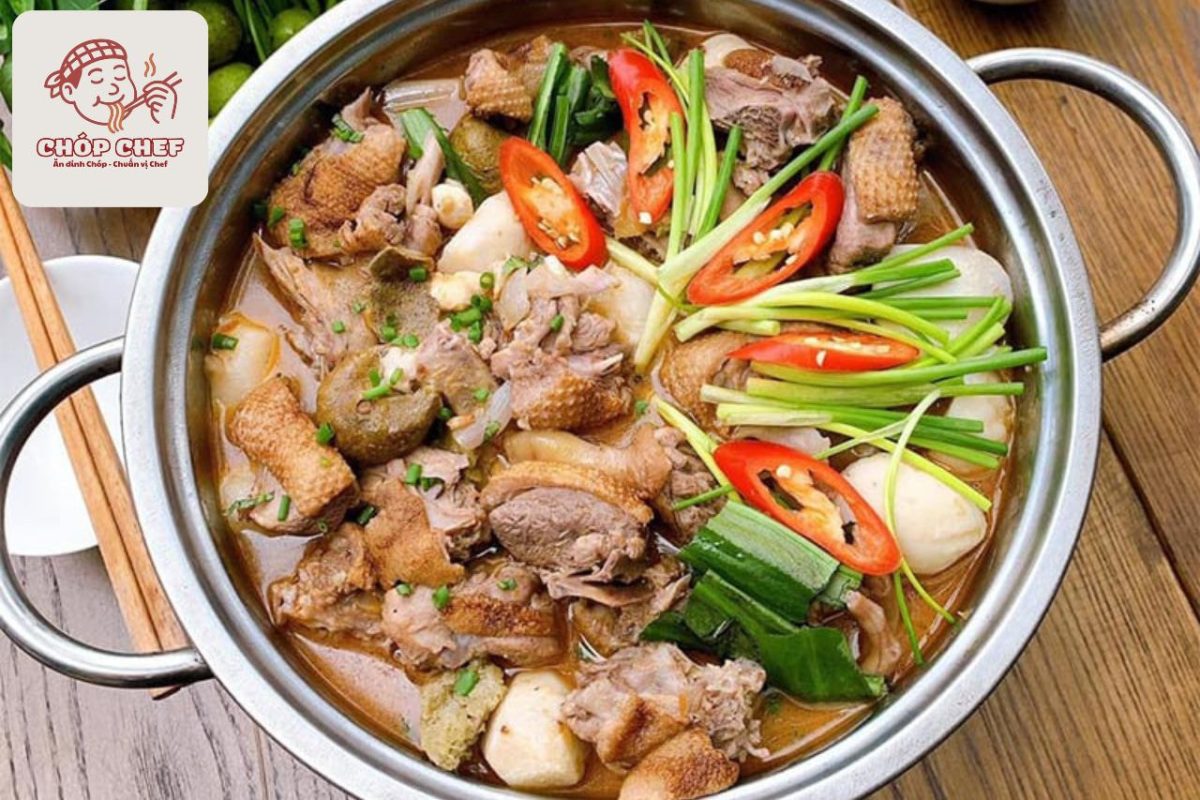 vịt om sấu chuẩn vị đất Bắc