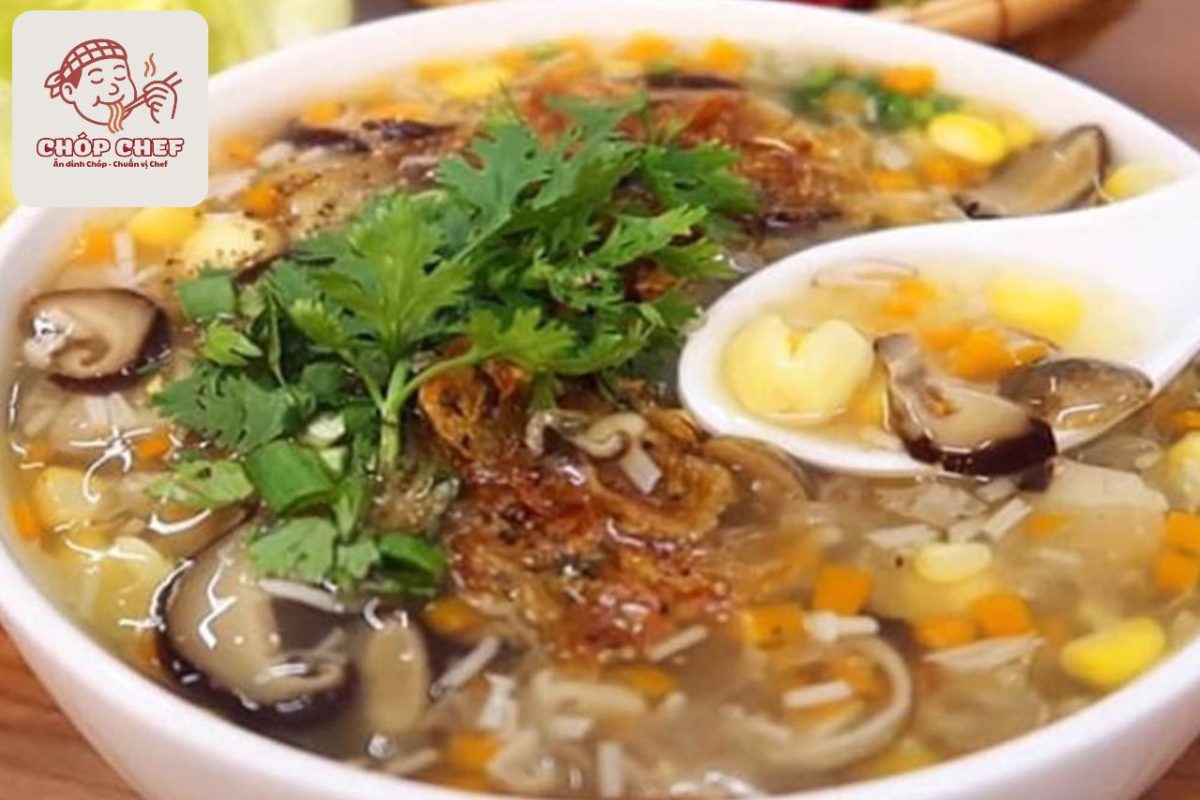 Súp gà nấm thơm ngon bổ dưỡng