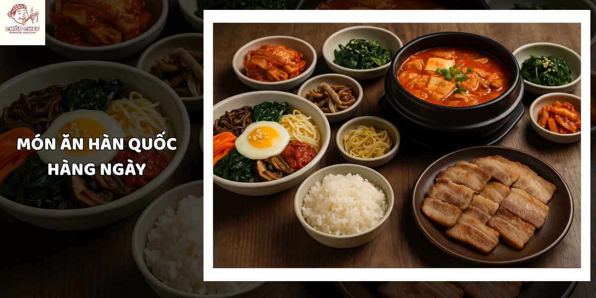 Gợi ý 5 món ăn Hàn Quốc hàng ngày dễ nấu 1 Món ăn Hàn Quốc hàng ngày